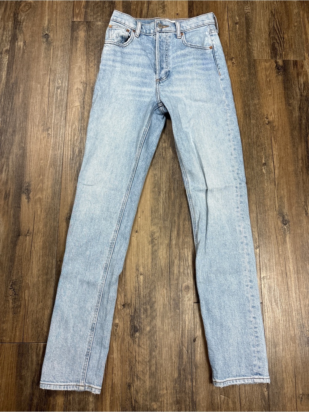 Aritzia Denim Forum The Yoko High Rise Slim Jeans Blue 24